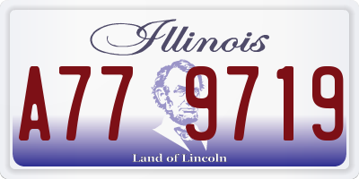 IL license plate A779719
