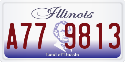 IL license plate A779813