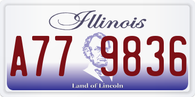 IL license plate A779836
