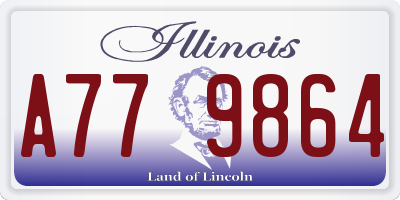 IL license plate A779864