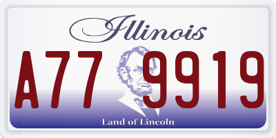 IL license plate A779919