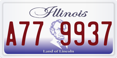 IL license plate A779937