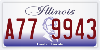 IL license plate A779943