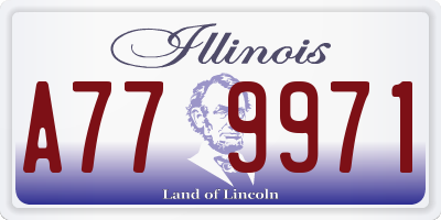 IL license plate A779971