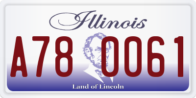 IL license plate A780061