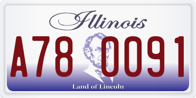 IL license plate A780091