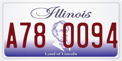 IL license plate A780094