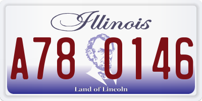 IL license plate A780146