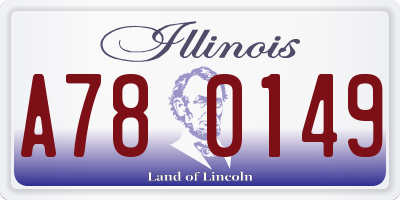 IL license plate A780149