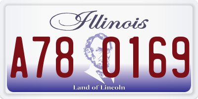 IL license plate A780169