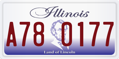 IL license plate A780177