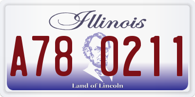 IL license plate A780211