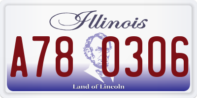 IL license plate A780306