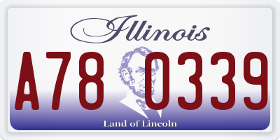 IL license plate A780339