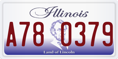 IL license plate A780379