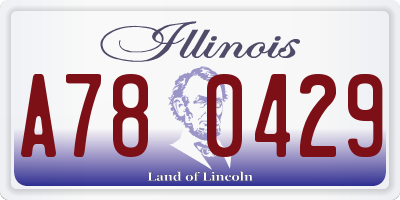 IL license plate A780429