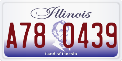 IL license plate A780439
