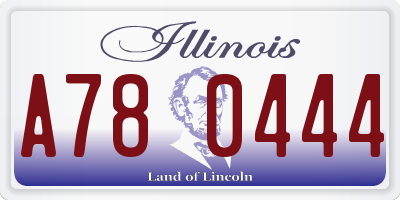 IL license plate A780444