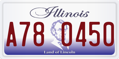 IL license plate A780450