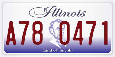 IL license plate A780471