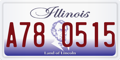 IL license plate A780515