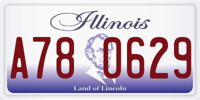 IL license plate A780629