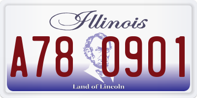 IL license plate A780901