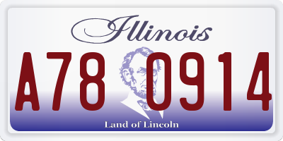 IL license plate A780914
