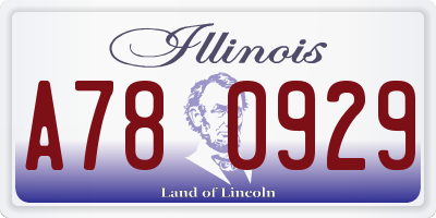 IL license plate A780929