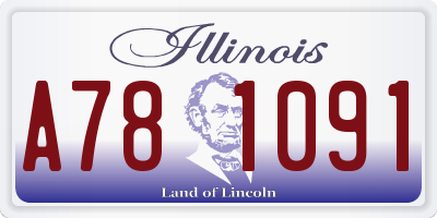 IL license plate A781091