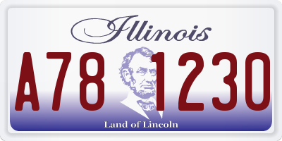 IL license plate A781230
