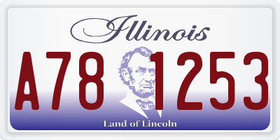 IL license plate A781253