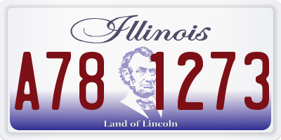 IL license plate A781273