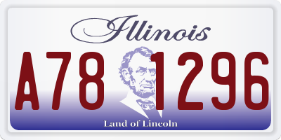 IL license plate A781296