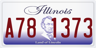 IL license plate A781373