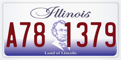 IL license plate A781379