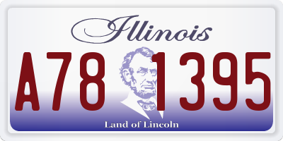 IL license plate A781395