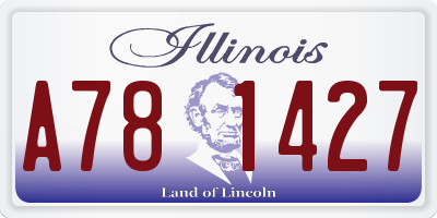 IL license plate A781427