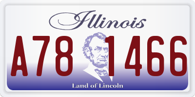 IL license plate A781466