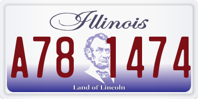 IL license plate A781474