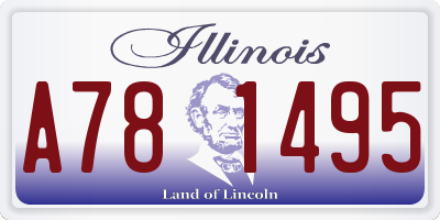 IL license plate A781495