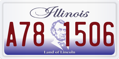 IL license plate A781506