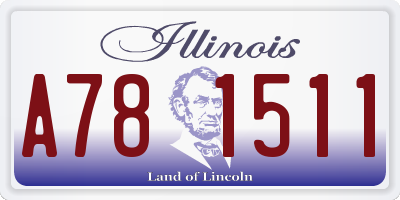 IL license plate A781511