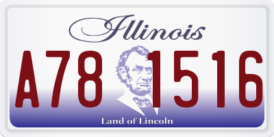 IL license plate A781516