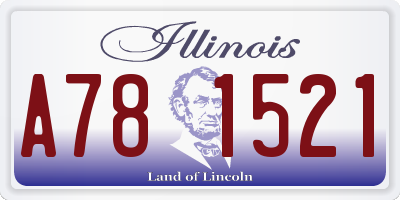 IL license plate A781521