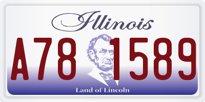 IL license plate A781589