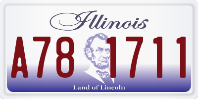 IL license plate A781711