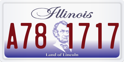IL license plate A781717