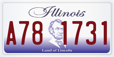IL license plate A781731