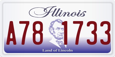 IL license plate A781733